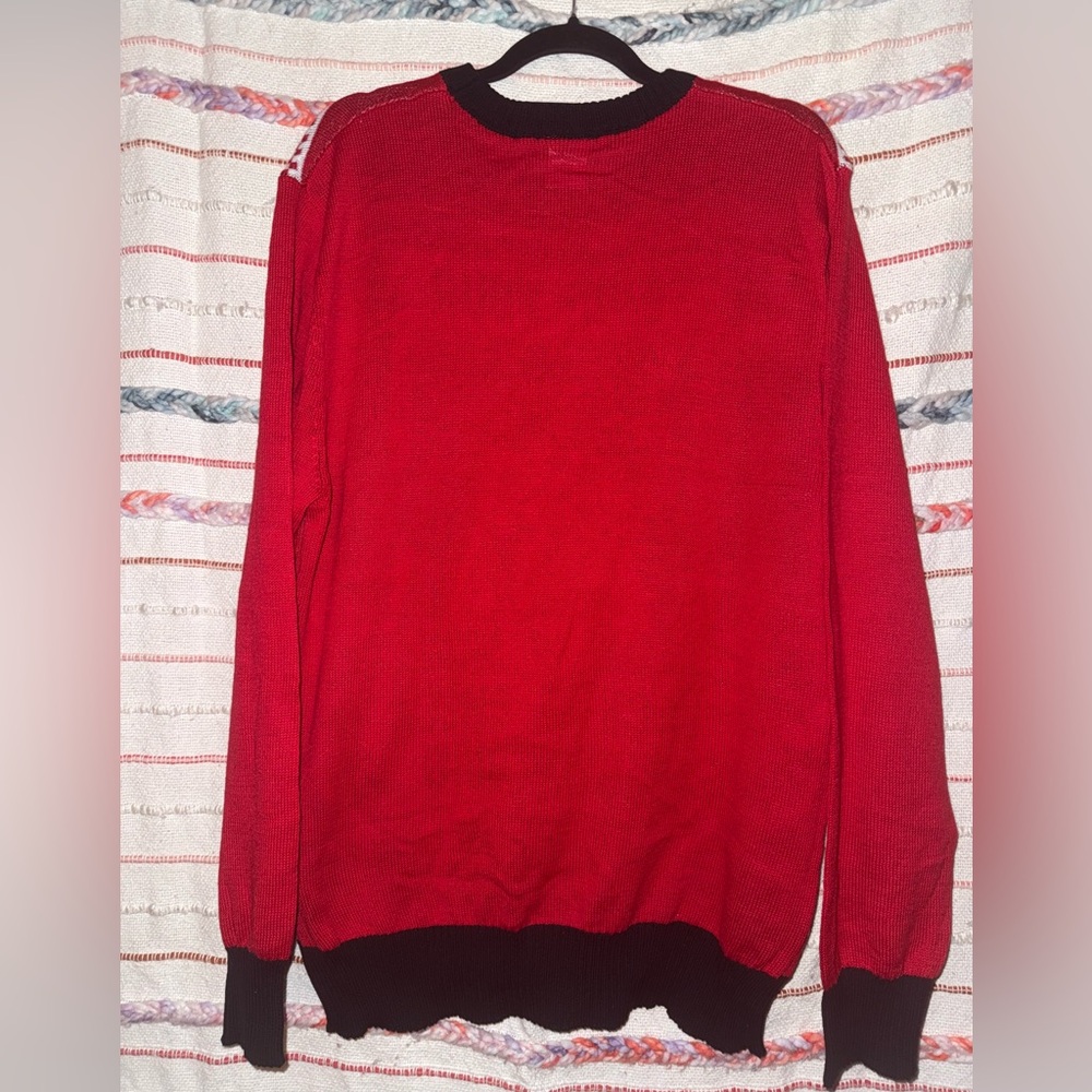 Men’s Star Wars Darth Vader Red and Black Crewneck Sweater NWOT - Picture 3 of 7